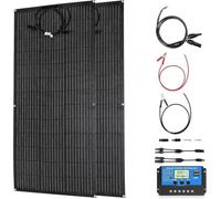 TPTAWF Kit de panneau solaire de 800 W | Panneau solaire flexible monocristallin RV 2 x 400 W | pour batterie 12 V/24 V | ETFE semi-flexible