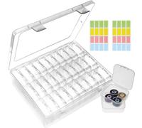 TPTGIAR Lot de 31 petites boîtes de rangement en plastique, 30 boîtes de rangement transparentes avec couvercle, petite et 1 grande boîte transparente pour le rangement des outils de bricolage, des
