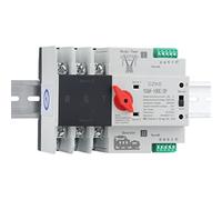 TPUOTI YCQ4-100E/3P Commutateur de transfert automatique à double puissance 220 V AC 8 kA Commutateurs ATS sur rail DIN Puissance ininterrompue 63 A 100 A (couleur : 3P, taille : 63 A)