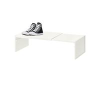TQEBWUS 54x12.5x20cm Étagère D'armoire Extensible, Rangement Épices Cuisine Réglable Et Empilable, Étagère En Couches Empilable À Économie D'espace, Réglable Pour Placard, D'armoire