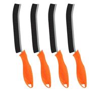 TQRR 4 Pièces Brosse Nettoyage Salle de Bain - Brosse à Joint Carrelage Poil Dur pour Cuisine et Fenêtre Éviers Toilettes WC Baignoire Carrelage Sol (4, Orange)