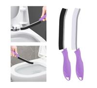 TQRR Brosse Toilettes WC - Brosses de Nettoyage à Poils Durs, Brosse Joint Carrelage Montage Mural, Outil de Nettoyage pour Évier de Cuisine, Baignoires (2, Violet)
