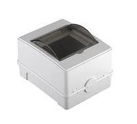 TQUXNGA Boîte de Distribution à 2-4 Positions Ouverte et boîte de Circuit de défense avec Couvercle Transparent pour disjoncteur électrique