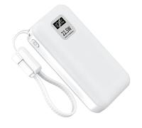 TQUXNGA Boîtier de Batterie Portable 21700 pour Deux cellules à, White | Assemblage Sans Soudure, Vue De La Capacité Restante, Boucle De Poignet Attachée, Projet De Source