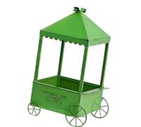 TQUXNGA Support de plante rurale en fer avec cadre stable pour décoration intérieure et extérieure et montage simple sur chariot de fleurs de balcon