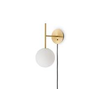 Audo Copenhagen Applique murale TR Bulb Suspended Brushed brass