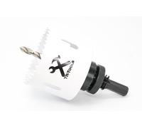 TR-Tools Scie-cloche bi-métal 68 mm avec emmanchement standard à 6 pans pour boîte à paroi creuse et spot LED dans le placoplâtre/bois/métal