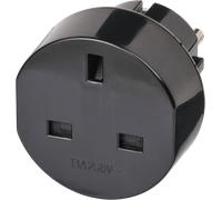 TRA GB SK - Adaptateur de voyage GB / Grande-Bretagne Contact de mise à la t