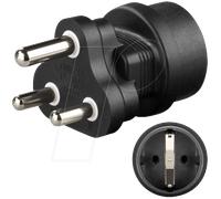 TRA SK ZA - Adaptateur de voyage, fiche sud-africaine/prise à contact de pro