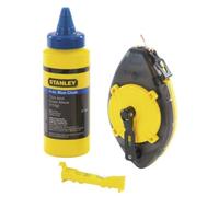 Stanley Kit cordeau traçeur Powerminder 0-47-465 30 m + poudre à tracer bleue 113 g
