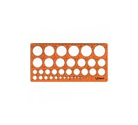 Maped – Trace-cercles Normographe Technic – pairs/impairs, 39 cercles 1–35 mm, règle 22 cm, antichoc