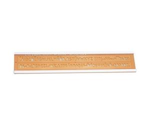 Trace lettres, hauteur de l'écriture: 10 mm