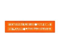 Trace Lettres - MINERVA - n°6 - Biosourcé - Orange Transparent - 6 mm
