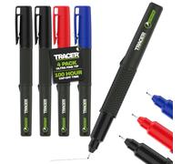 Tracer 2.0 Marqueur Noir Indélébile Pointe Ultra Fine x4