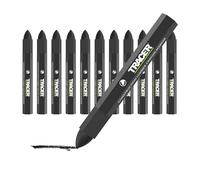 Tracer Lot de 12 crayons de bois de construction Noir 12 crayons de marquage multi-surfaces