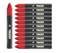 Tracer Lot de 12 crayons de bois de construction Rouge 12 crayons de marquage multi-surfaces