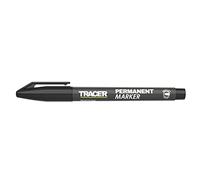 Tracer Marqueur permanent de construction à pointe fine (1-2 mm marqueur à pointe ogive usage général avec encre à séchage rapide) - Noir