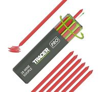 Tracer Tough Construction Lot de 6 mines de rechange pour crayon Tough Pencil Rouge 6 x 5,2 mm