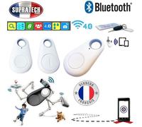 Traceur Anti-Perte - iTag - Mini Localisateur Bluetooth 4.0 - Alarme - Universel - Blanc