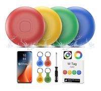 Traceur Bluetooth Air Tracker Android - Lot de 4 Smart Tag IP67 étanche localisateur multicolore