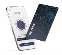Traceur Bluetooth ATUVOS Air Card Tag Pro Rechargeable IP68 pour Portefeuille Compatible Apple Find My/Google