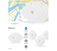 Traceur Bluetooth - NEDIS - Pack de 3 - Compatible Apple Localiser - Bluetooth 4.0 - Autonomie 1 an