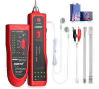 Traceur de Cable Electrique, Proster Wire Tracker RJ11 RJ45 Finder Ethernet LAN Multifonction Toner Tracer Réseau Collation de Cabl