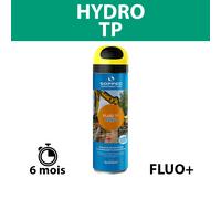 Lot de 12 Traceurs de chantier à l'eau très fluorescent FLUO TP HYDRO Jaune SOPPEC