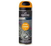 Soppec Traceur de chantier FLUO S-MARK orange 500 mL