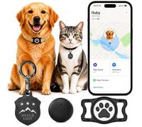 Traceur de chien avec Apple Find My, GPS pour chiens et chats | Suivi de localisation en temps réel, sans frais mensuels ou carte SIM, collier de chien étanche avec support