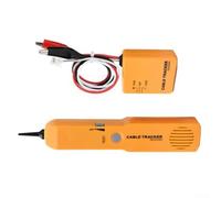 Traceur de fils testeur de circuit avec générateur de tonalité pour localisation de signal de câble - Détection NCV RJ45 Localisateur de défauts électriques Kit d'outils ABS jaune