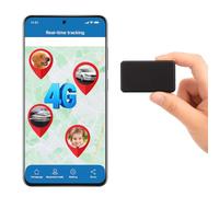 Traceur GPS 4G Miniature Winnes Tracker GPS Voiture Aimanté Localisateur GPS APP sans Abonnement Géolocalisation Temps Réel Mondiale Alerte Géofence Gestion Multi Appareils pour Voiture Moto Bagage