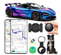Traceur GPS de voiture magnétique sans ABO pour Android et iOS, Air Tracker Smart Tag étanche IP67 Tracker GPS caché pour voitures/vélos/motos