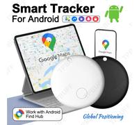 Traceur GPS intelligent compatible avec Google Find My Device, pour animaux de compagnie, enfants, bagages, clés, avec positionnement global précis et Bluetooth. 2PCS BLACK
