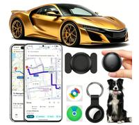 Traceur GPS Voiture, 2026 Nouveau Car GPS Tracker pour Android y iOS, Magnétique Tracker de Voiture sans Abonnement, Invisible Bluetooth Smart Tag pour Moto/Wagons/Vélo (Noir)