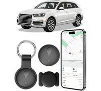 Traceur GPS Voiture, Mini Tracker GPS Voiture Magnétique, Compatible avec iOS et Android, Suivi en Temps Réel Traceur sans Abonnement, Traceur Enfant Caché pour Véhicules, Animaux et Bagages, Noir
