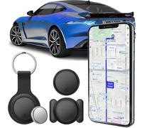 Traceur GPS Voiture, Smart Traceur Tag Tracker GPS (Compatible avec iOS et Android) Localisateurs D'Objets Bluetooth,Localisateurs Tags pour Véhicules, Moto et Bagages,Traceur sans Abonnement,Noir