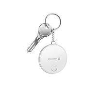 Tracker Bluetooth GPS FindTag format Porte-clés compatible Find My Blanc
