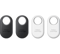 Tracker Bluetooth Samsung Galaxy SmartTag2, vue boussole, recherche à proximité, avec jusqu'à 500 jours d'autonomie, résistant à l'eau, noir/blanc (4 pièces)