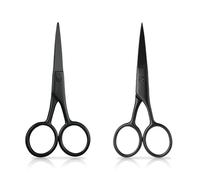 TRACOMPAN Lot de 2 petits ciseaux de broderie en acier inoxydable de 8,9 cm | Ciseaux de couture de précision pour point de croix, matelassage et tricot (pointe ronde et pointue)
