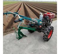 Tracteur de marche robuste Mini motoculteur à 2 roues pour agriculture, jardin, verger et agriculture professionnelle
