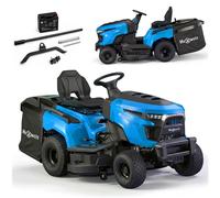 Tracteur tondeuse thermique HW-TR-352, moteur Loncin 352 cm³, 9,7 ch, coupe 86 cm, bac 250 l, transmission CVT et éclairage LED