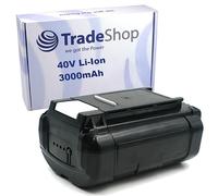 Trade-Shop Batterie Li-ion 36 V/40 V/3000 mAh compatible avec Ryobi BPL3615, BPL3620D, BPL3626, BPL3626D, BPL3626D2, BPL3640, BPL3640D, BPL3640D2, BPL3650, BPL3650D