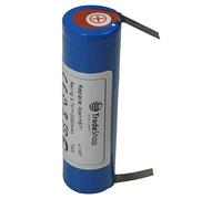 Trade-Shop Batterie Li-Ion de qualité supérieure 3,6 V/3,7 V 2000 mAh 67 mm x 18,5 mm avec languettes à souder U 5 mm pour Bosch IXO, Wella Xpert HS71, HS71 Profi, HS75, Carvis HS75 remplace 1531582