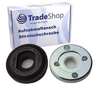 Trade-Shop Bride de 22 mm + vis à trou avant filetage M14 compatible avec meuleuse d'angle Skil 9295 A1, 9245, 9370, 9375, 9380, 9385