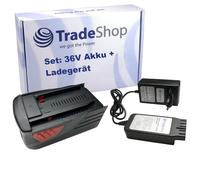 Trade-Shop Kit 2 en 1 : batterie Li-ion 36 V/6000 mAh + chargeur compatible avec Hilti TE6A, TE7A, TE6, TE7, TE300, TE60, TE6-A Li, TE 60-A36, TE6-A36