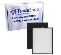 Trade-Shop Kit 2 en 1 (filtre HEPA + filtre à charbon actif) compatible avec Philips AC3256/10 AC3259/10 AC4550/10 remplace FY3432/10 FY3433/10
