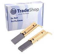Trade-Shop Lot de 2 balais de charbon pour moteurs CESET tels que MCA38/64-148/IE, MCA52/64-148 Serie, MCA61/64-148/BC1/ZN1/KT16 / Carbone moteur 5 mm x 13,5 mm