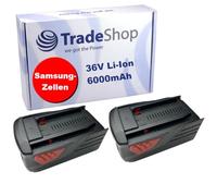 Trade-Shop Lot de 2 batteries Li-ion de qualité supérieure 36 V / 6000 mAh Remplace Hilti B36 B36/3.9 B36V 2203932 418009 pour marteau perforateur perceuse à percussion sans fil