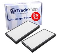 Trade-Shop Lot de 2 filtres à air combinés (HEPA + charbon actif) compatibles avec les purificateurs d'air Boneco P-340 Remplace A-341, Idéal pour Fumeur